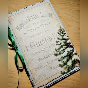 Junk Journal Booklet "WINTER WONDER" Handmade Wildlife Lg 8.5"x5.5" 40pgs